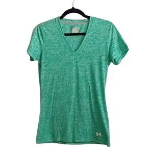 Under Armour Womens Short Sleeve V Neck Shirt Small